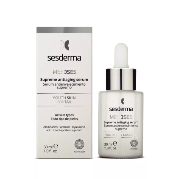 Sesderma Mesoses Serum, yratamiento rejuvenecedor que ayuda a prevenir y reparar los signos visibles del envejecimiento.Envío Gratis Colombia