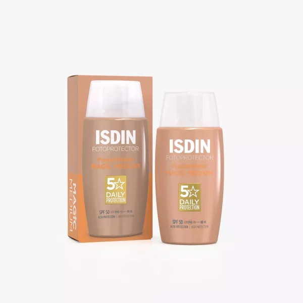Isdin Fusion Water Magic Color Medium SPF 50 | Protector solar con color