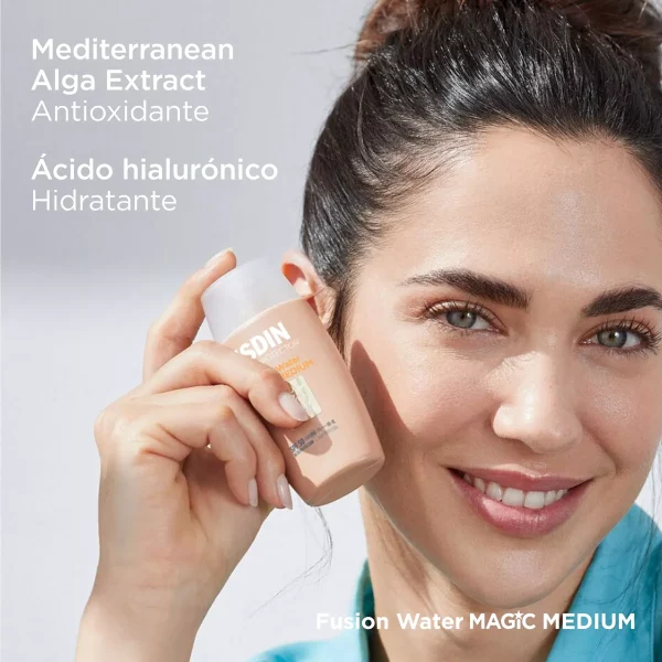 Isdin Fusion Water Magic Color Medium SPF 50 | Protector solar con color