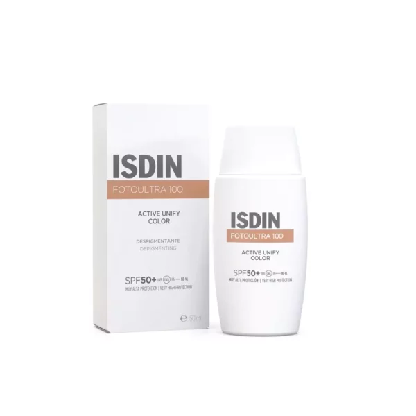 ISDIN Active Unify Color SPF 50+ | Fotoprotector facial despigmentante