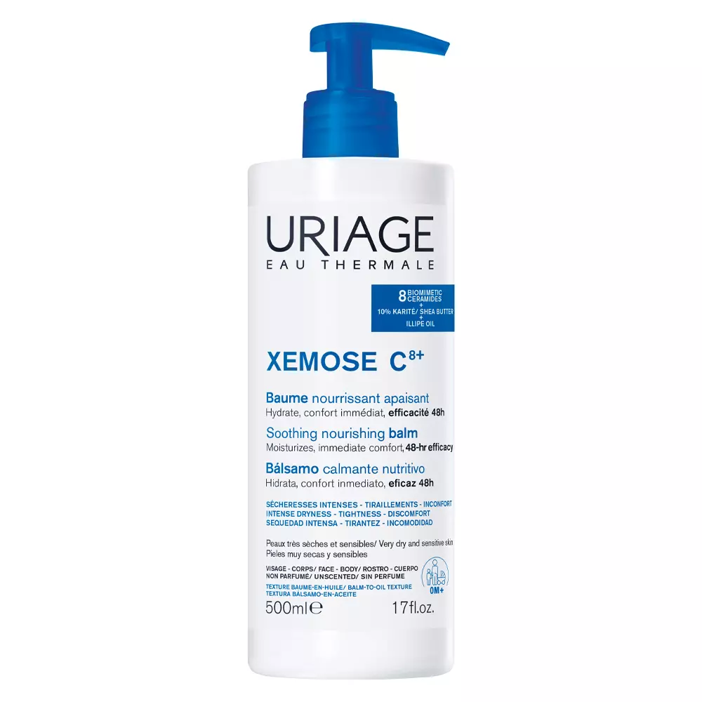 UriageXemoseC8Balsamo (2) URIAGE Xémose C8+ Bálsamo Nutritivo Calmante 500ml - Imagen 1