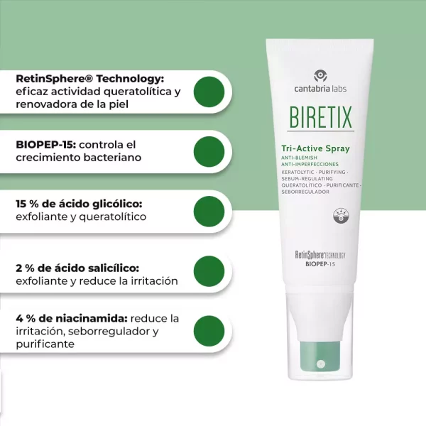 Biretix Tri Active Spray – Spray Corporal para Imperfecciones
