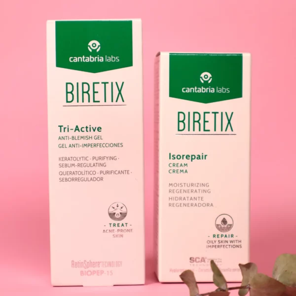 kit Biretix Tri-Active Gel OBSEQUIO Biretix ISORepair 50 ml