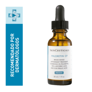 Skinceuticals Phloretin Cf Antioxidante de uso diario con un 10% de vitamina C pura, brinda una protección avanzada frente a los factores ambientales