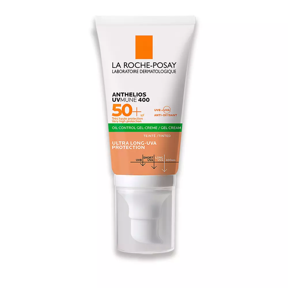 AntheliosUvMune400OilControlGelColor (2) Protector solar Anthelios UVMune 400 Oil Control Gel con Color 50ml - Imagen 1