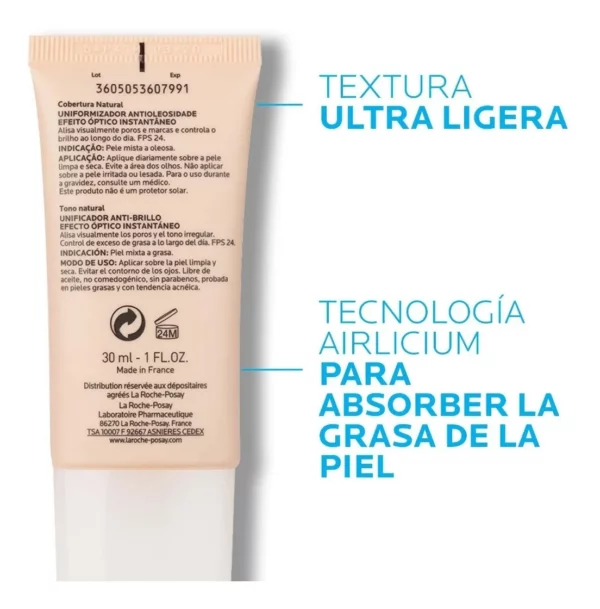Es una crema matificante con color que cubre las imperfecciones al instante y controla el brillo en el rostro. Brinda una alta cobertura para pieles grasas y/o con tendencia acnéica dando un acabado anti-brillo durante todo el día y de rápida absorción para pieles sensibles.