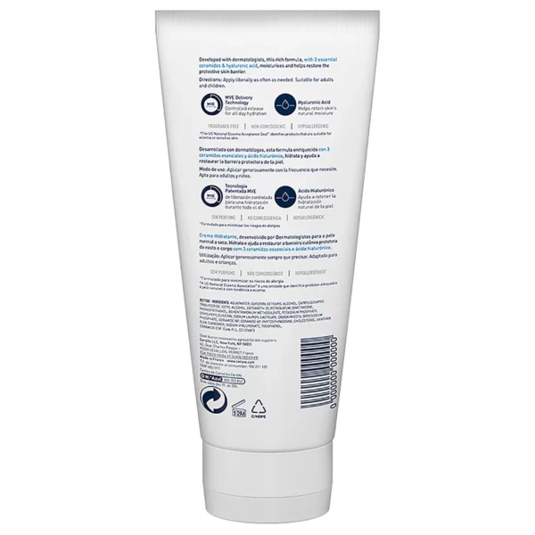 La Crema Hidratante de CeraVe, desarrollada por dermatólogos, ofrece una respuesta idónea para aquellas pieles sensibles y secas que buscan una hidratación profunda y duradera. Referente en las pieles más delicadas.