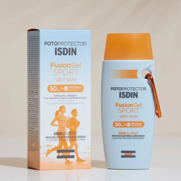 Protector solar corporal para Deportistas con SPF 50 ultraligero, invisible y refrescante. Resistente al agua y al sudor. Envío Gratis a Colombia.