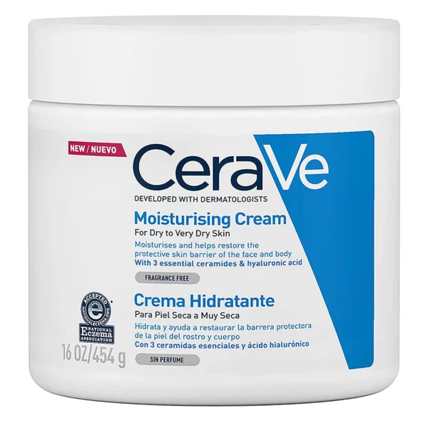 La Crema Hidratante de CeraVe, desarrollada por dermatólogos, ofrece una respuesta idónea para aquellas pieles sensibles y secas que buscan una hidratación profunda y duradera. Referente en las pieles más delicadas.