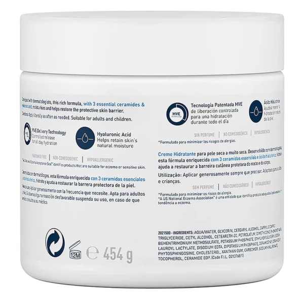 La Crema Hidratante de CeraVe, desarrollada por dermatólogos, ofrece una respuesta idónea para aquellas pieles sensibles y secas que buscan una hidratación profunda y duradera. Referente en las pieles más delicadas.