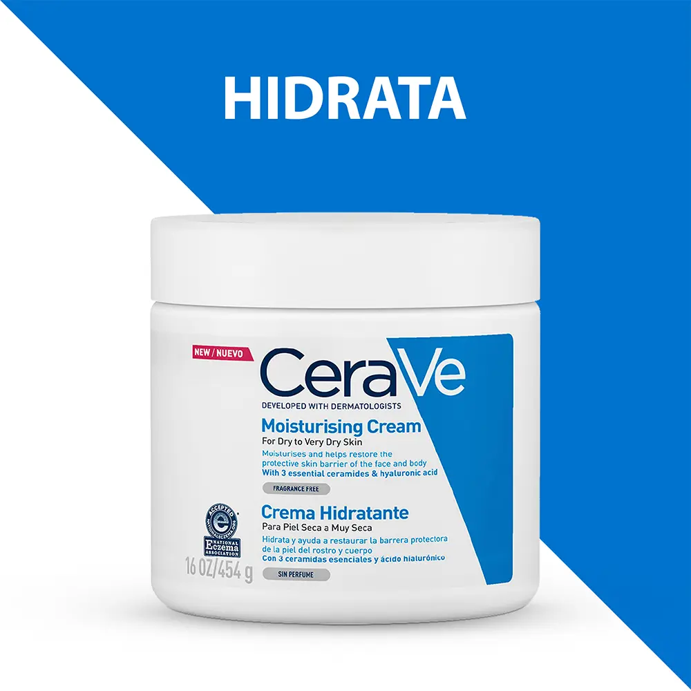 Crema Hidratante CeraVe 454g – Hidratación intensa para piel seca y sensible