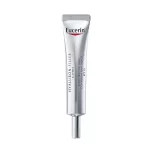 Contorno de ojos Eucerin Hyaluron-Filler SPF15 de 15ml en envase metálico, tratamiento antiedad con ácido hialurónico para líneas de expresión y protección solar UVA