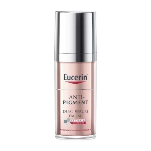 Eucerin AntiPigment Dual Serum, reduce las manchas oscuras de la piel y previene su re-aparición. Acción dual para una piel más uniforme y radiante.