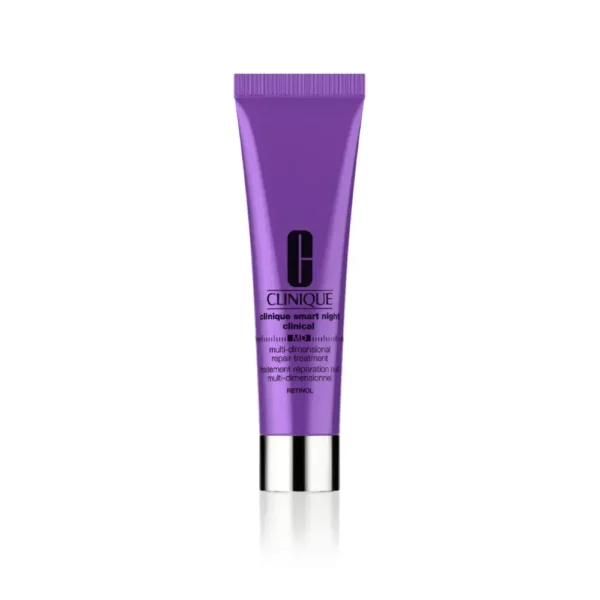 " Clinique - Tratamiento Smart Night, Uso de noche reparador que estimula el proceso antiedad con retinol y una hidratación reconfortante."