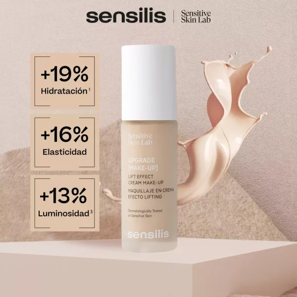 Sensilis Upgrade Base de Maquillaje Tono Beige – Lifting y Luminosidad