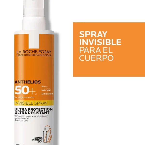 Es la protección UVA más alta de la historia de Anthelios. Protección de amplio espectro que previene los daños ocasionados por la radiación UVA, UVB e infrarroja A y la contaminación. Muy resistente al agua, al sudor y a la arena. No pica en los ojos. Textura ligera, no pegajosa.