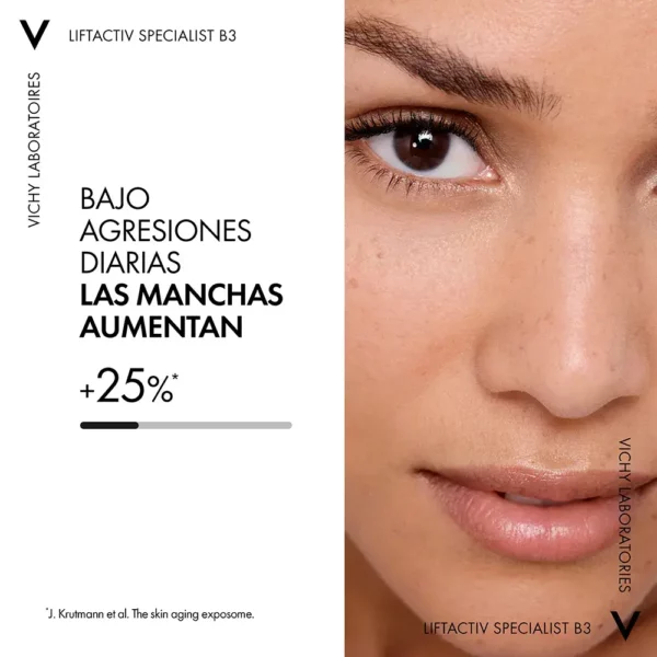 Sérum Antiedad que previene y combate las manchas en la piel. Con Niacinamida ayuda a igualar el tono de la piel del rostro. Envío Gratis a Colombia.