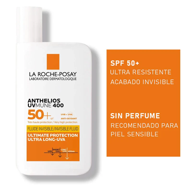 Anthelios UVMune 400 | Fluido Invisible SPF 50+ Sin Perfume