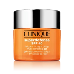 Gel refrescante en textura sedosa con FPS 40 que ayuda a combatir la fatiga y los primeros signos del envejecimiento.