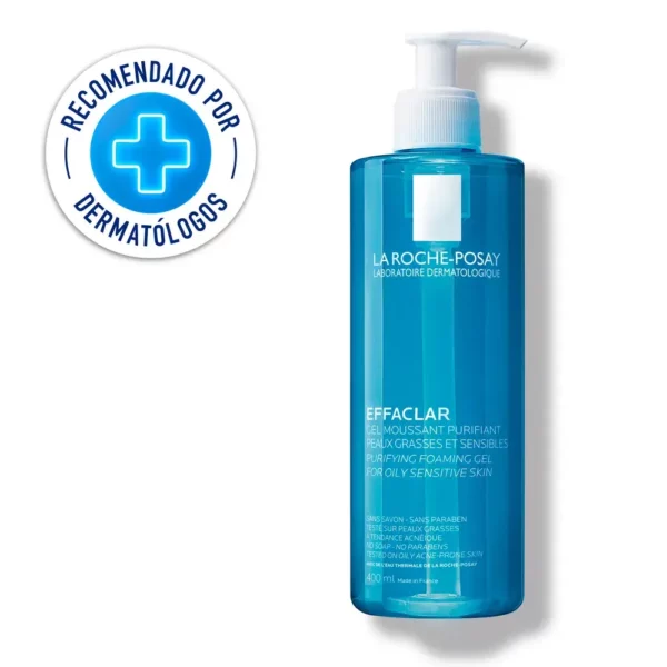 Effaclar Gel limpiador de la Roche Posay ideal para piel grasas con imperfecciones. Envío Gratis a Colombia