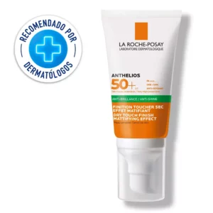 Anthelios Gel Crema Anti Brillo La Rose posay toque seco protector solar FPS 50+ 50m, para piel mixta a grasa