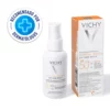 Protección Solar intensa con color para uso diario, proporciona protección muy alta frente a los rayos UVA, UVB SPF 50+ y la luz visible para prevenir la aparición de arrugas y manchas.