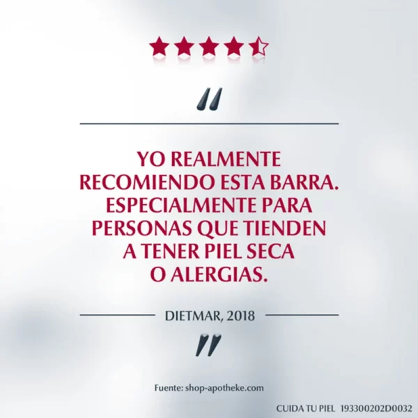 Eucerin pH5 Syndet Barra es un producto de limpieza suave en barra, diseñado para la piel sensible.