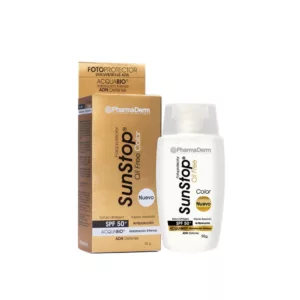 SunStop Oil Free SPF50 con color es un protector solar de textura ligera, toque seco y acabado sedoso que cubre el espectro UVA/UVB/IR/VISIBLE, resultado de la unión de 4 filtros fotoestables de última generación y el novedoso OTZ®-10. Aporta color natural que ayuda a unificar el tono de la piel.