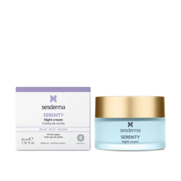 Crema facial de noche con efecto relajante, que ayuda a combatir el daño producido durante el día sobre nuestra piel. Envío Gratis a Colombia.
