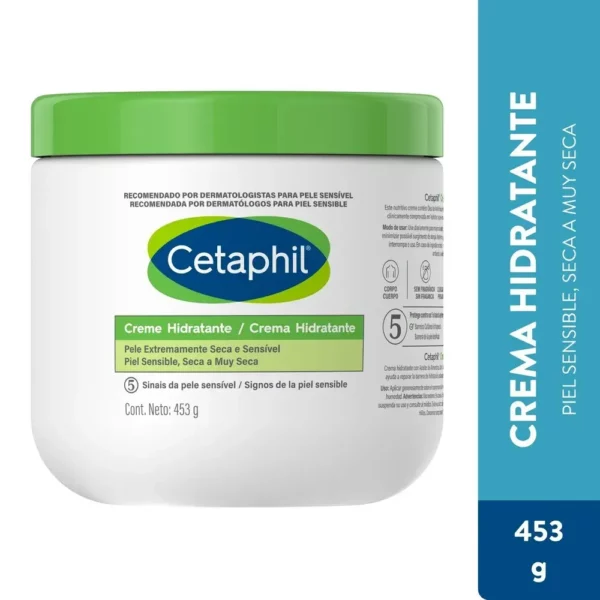 Crema de avanzada tecnología clínicamente comprobada que retiene el agua de la piel, previniendo la pérdida de humedad.