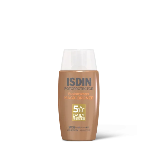 Fotoprotector Isdin Fusion Water Color Bronce SPF 50 – Protección Solar y Tono Natural