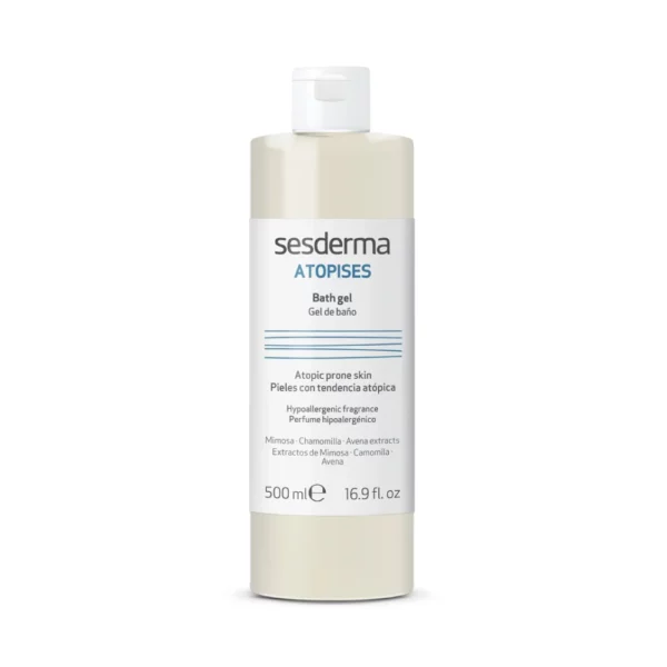 Gel de baño de sesderma para piel con tendencia atopica y sensible. Hidrata y Unifica el tono de la Piel. Trata rojeces en la piel. Higiene Diaria.