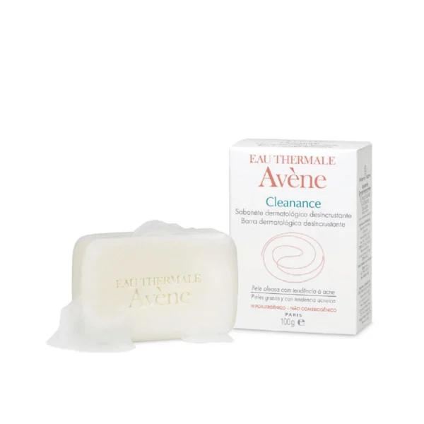 Barra de limpieza sin jabón para pieles grasas con tendencia al acné, limpia y matifica la piel suavemente, reduce el exceso de sebo y las imperfecciones, posee un efecto peeling que desincrusta los poros.