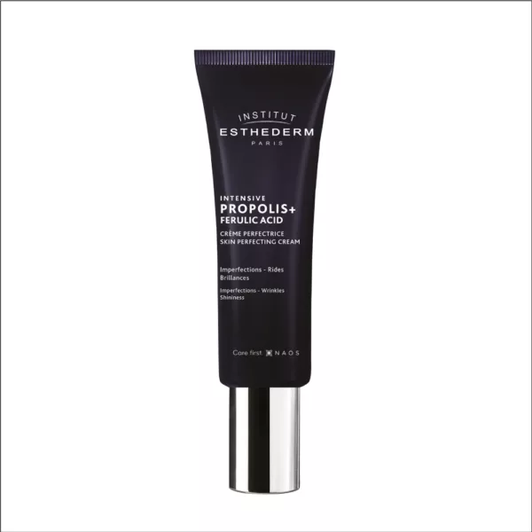 Crema ligera y no grasa con própolis y enriquecido con ácido ferúlico que ilumina el rostro y reduce visiblemente las arrugas e imperfecciones.
