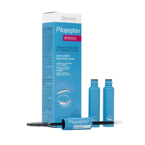 Sérum potenciador de Cejas y Pestañas que aumenta la longitud y la densidad de las pestañas  y mejora la densidad de las cejas poco pobladas.