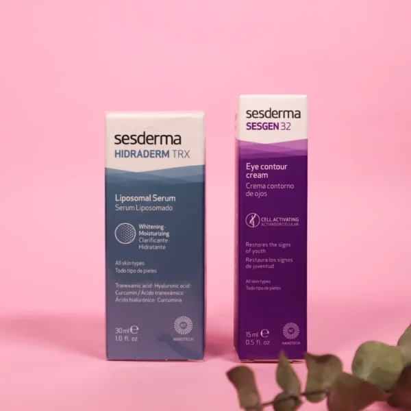 ¡Por tiempo limitado solo en Beautycalia! Compra Hidraderm TRX Serum llévate GRATIS Sesgen 32 contorno de ojos.