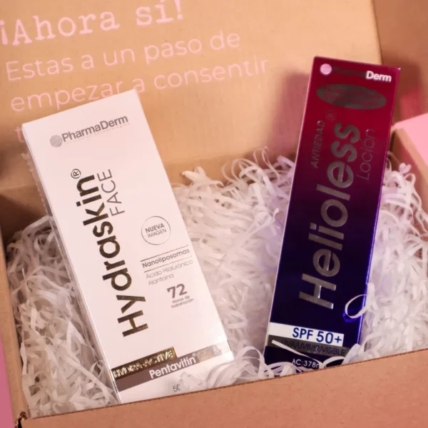 Hydraskin Face hidratante facial para piel grasa con tendencia acnéica y recibe de OBSEQUIO Helioless loción protectora solar antioxidante.