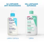 Gel Limpiador Anti-rugosidades CeraVe 237ml – Exfoliación suave con ácido salicílico.