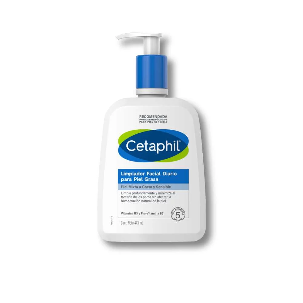Cetaphil Limpiador Piel Grasa 473 ml | Limpieza profunda sin resecar