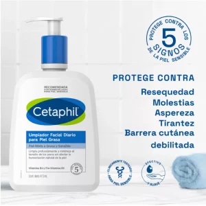 Cetaphil Limpiador Piel Grasa 473 ml | Limpieza profunda sin resecar