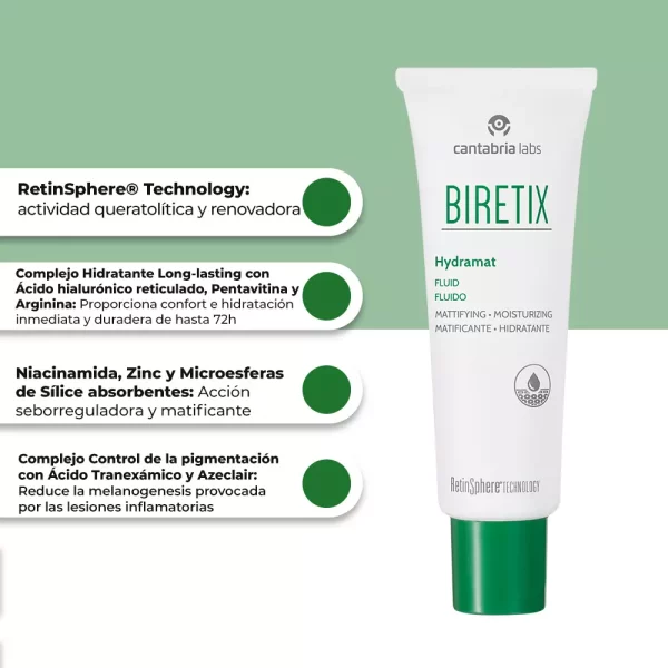 Biretix Hydramat – Fluido Hidratante y Matificante