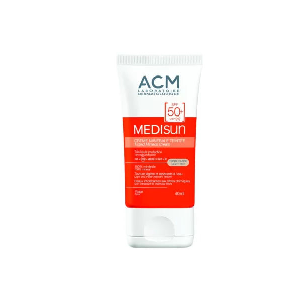 Medisun tinted mineral ofrece alta protección solar tintada para pieles intolerantes a los filtros químicos, pieles sensibles al sol o a una intensa exposición solar.
