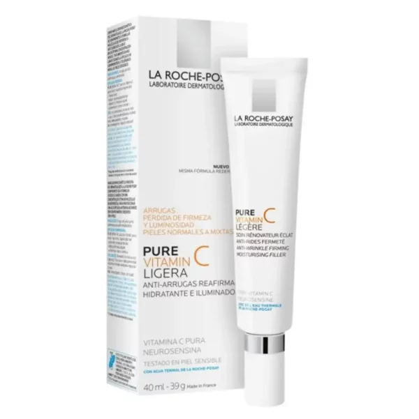 crema facial antioxidante la roche posay pure vitamin c ligera