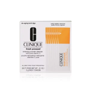 Clinique Fresh Pressed™ Renewing Powder Cleanser es un limpiador en polvo único que revitaliza tu piel. ¡Descubre una tez radiante y saludable con esta fórmula potente! 