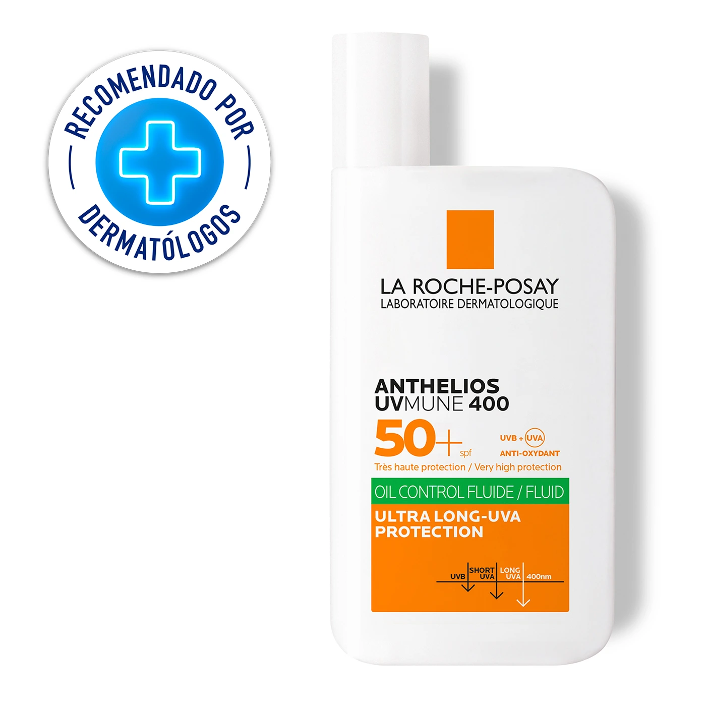 Protector Solar Anthelios Uvmune 400 Oil Control Con Color La Roche-Posay