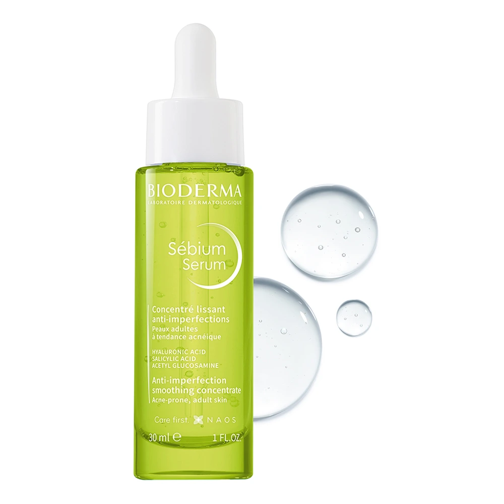 Bioderma Sébium Serum Anti-imperfecciones 40 ml - Vista frontal del envase.