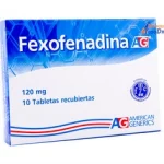 Fexofenadina AG 120mg x 10 tabletas