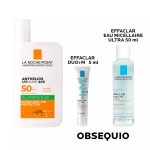 Kit Anthelios UvMune 400 Oil Control Fluido GRATIS Effaclar Duo 5ml y Effaclar Eau Micellaire ultra