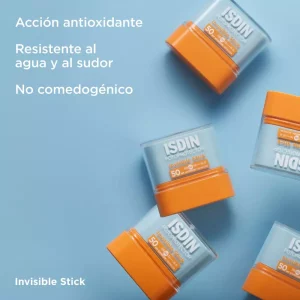 ISDIN SPF 50 en stick, sin brillo ni sensación pegajosa en la piel.