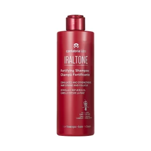 Botella de Iraltone Champú Fortificante 400 mL: cuidado capilar profesional.
